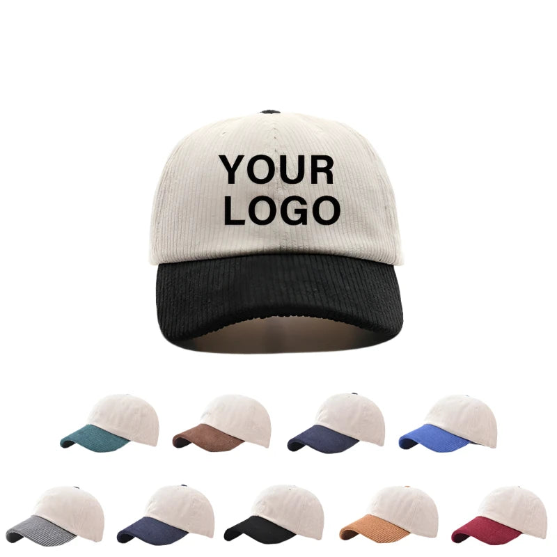 Custom Corduroy Baseball Cap – Personalized Vintage Cap | Shop WTR