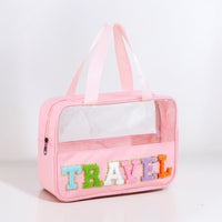 Travel Clear Makeup Bags with Handle