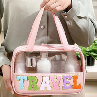 Travel Clear Makeup Bags with Handle