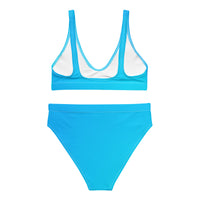 Island Blue Recycled high-waisted bikini