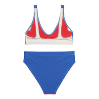 Colorblock Recycled high-waisted bikini