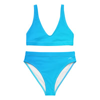 Island Blue Recycled high-waisted bikini