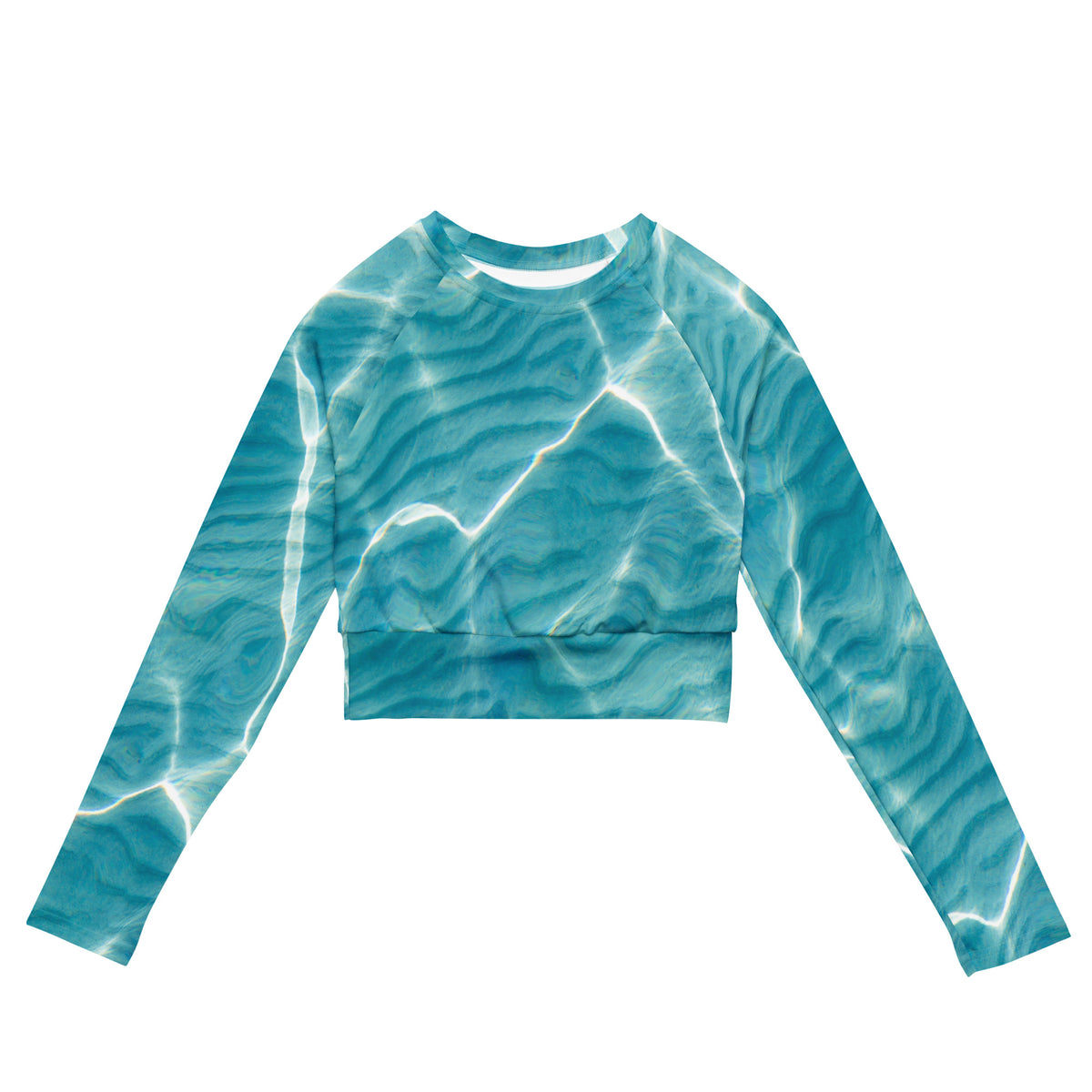 Captiva Currents Recycled long-sleeve crop top