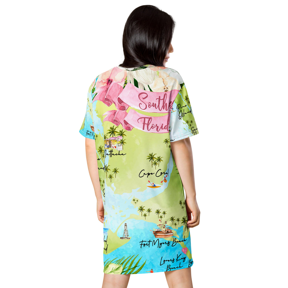 Barrier Islands T-shirt dress