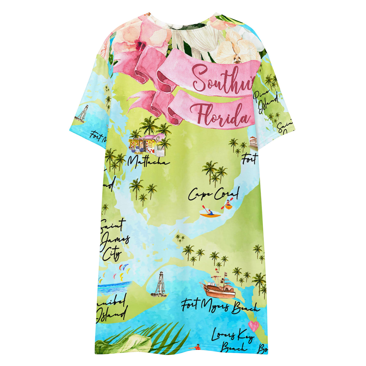 Barrier Islands T-shirt dress