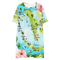 Barrier Islands T-shirt dress