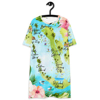 Barrier Islands T-shirt dress