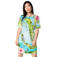 Barrier Islands T-shirt dress