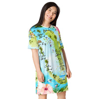 Barrier Islands T-shirt dress