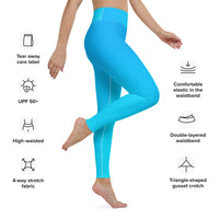 Island Blue Yoga Leggings