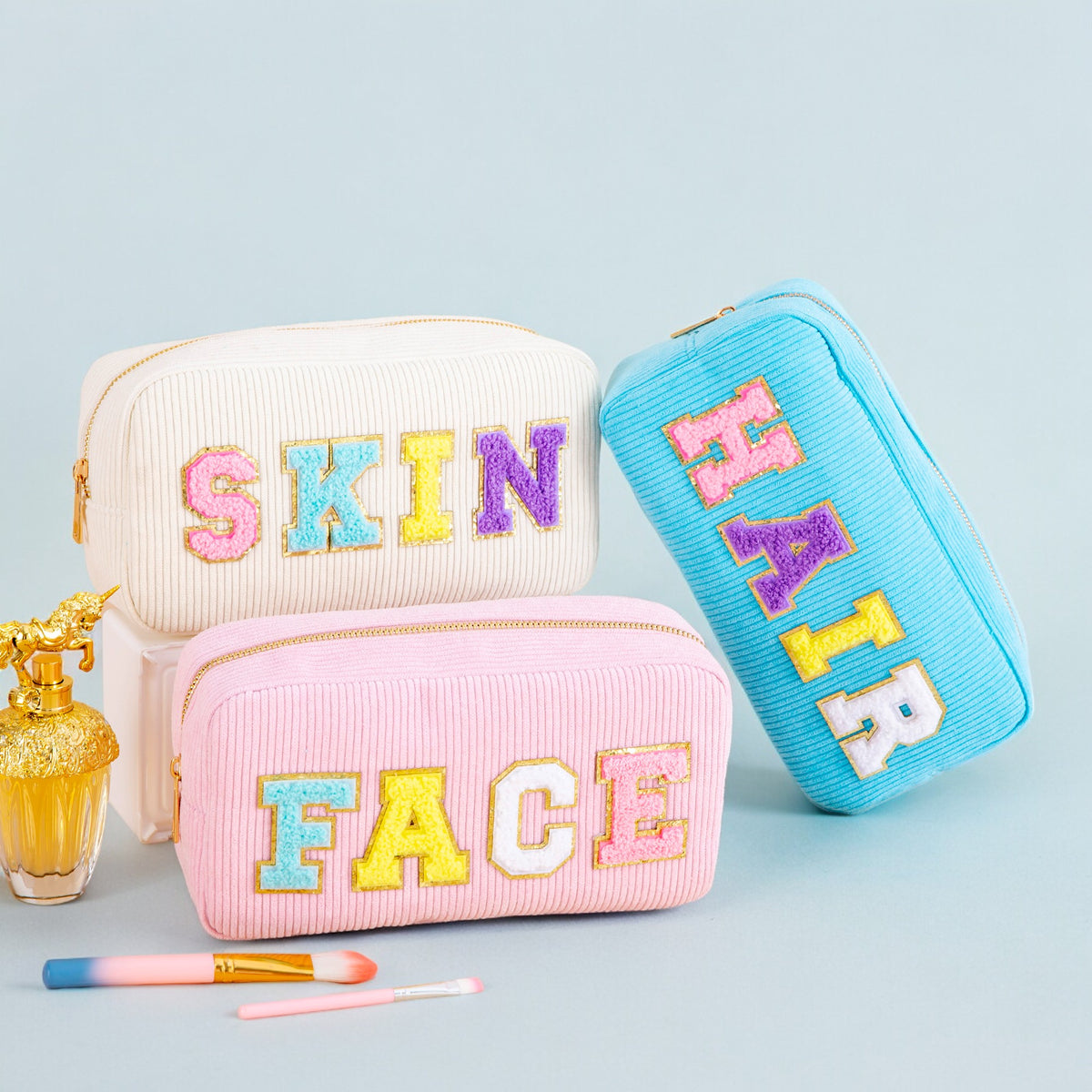 Chic Patch Cosmetic Pouch