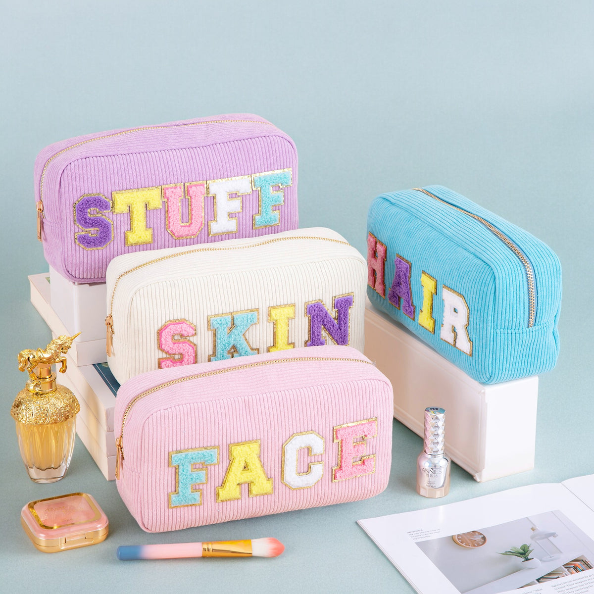 Chic Patch Cosmetic Pouch