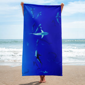 Mermaid + Sharks Towel