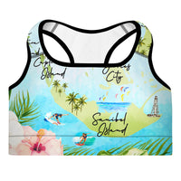 Barrier Island Hopper Padded Sports Bra