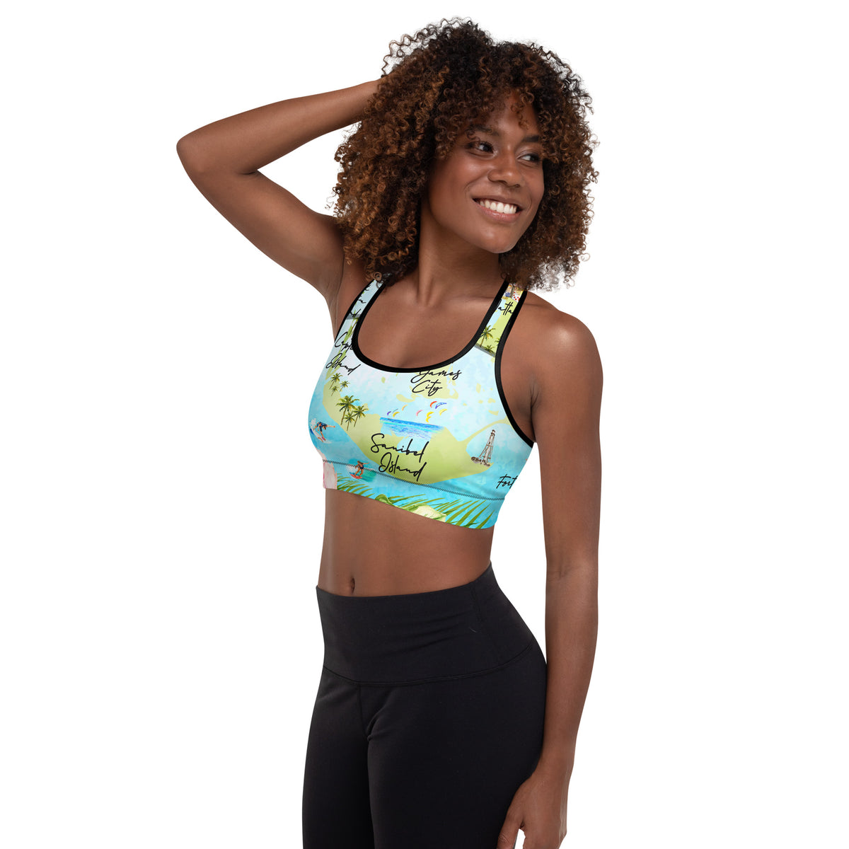 Barrier Island Hopper Padded Sports Bra