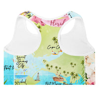 Barrier Island Hopper Padded Sports Bra