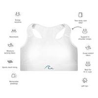 White Sands Padded Sports Bra