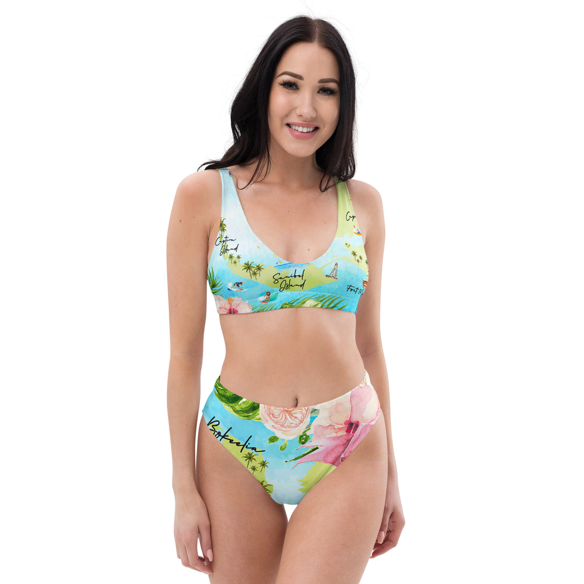 Barrier Island Hopper Women's Recycled high-waisted bikini