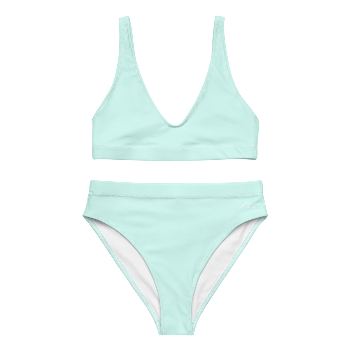 Captiva Turq Recycled high-waisted bikini