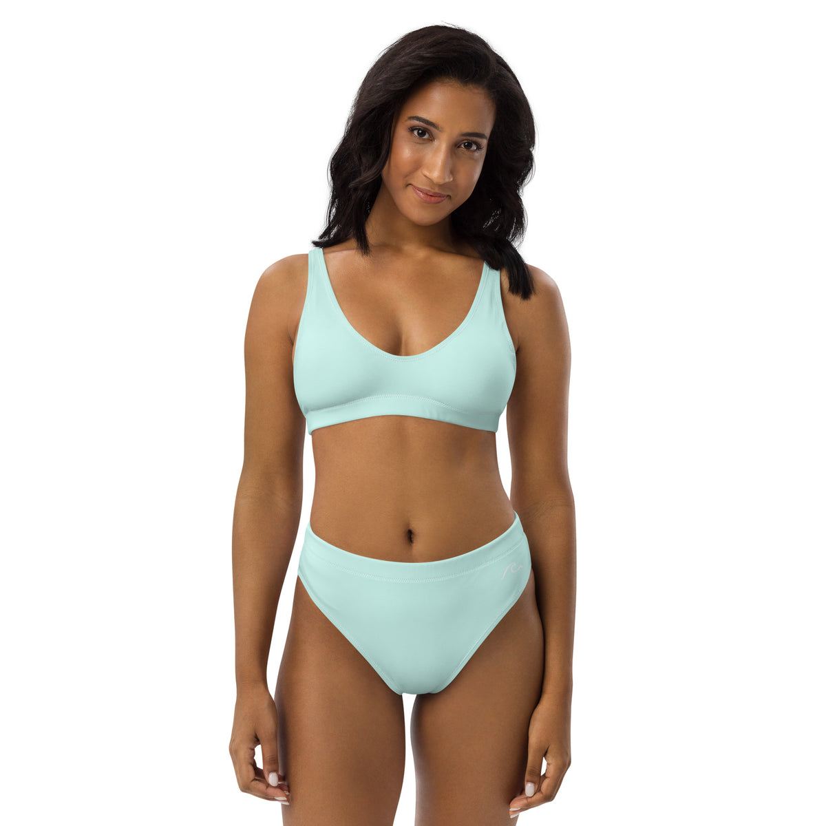 Captiva Turq Recycled high-waisted bikini