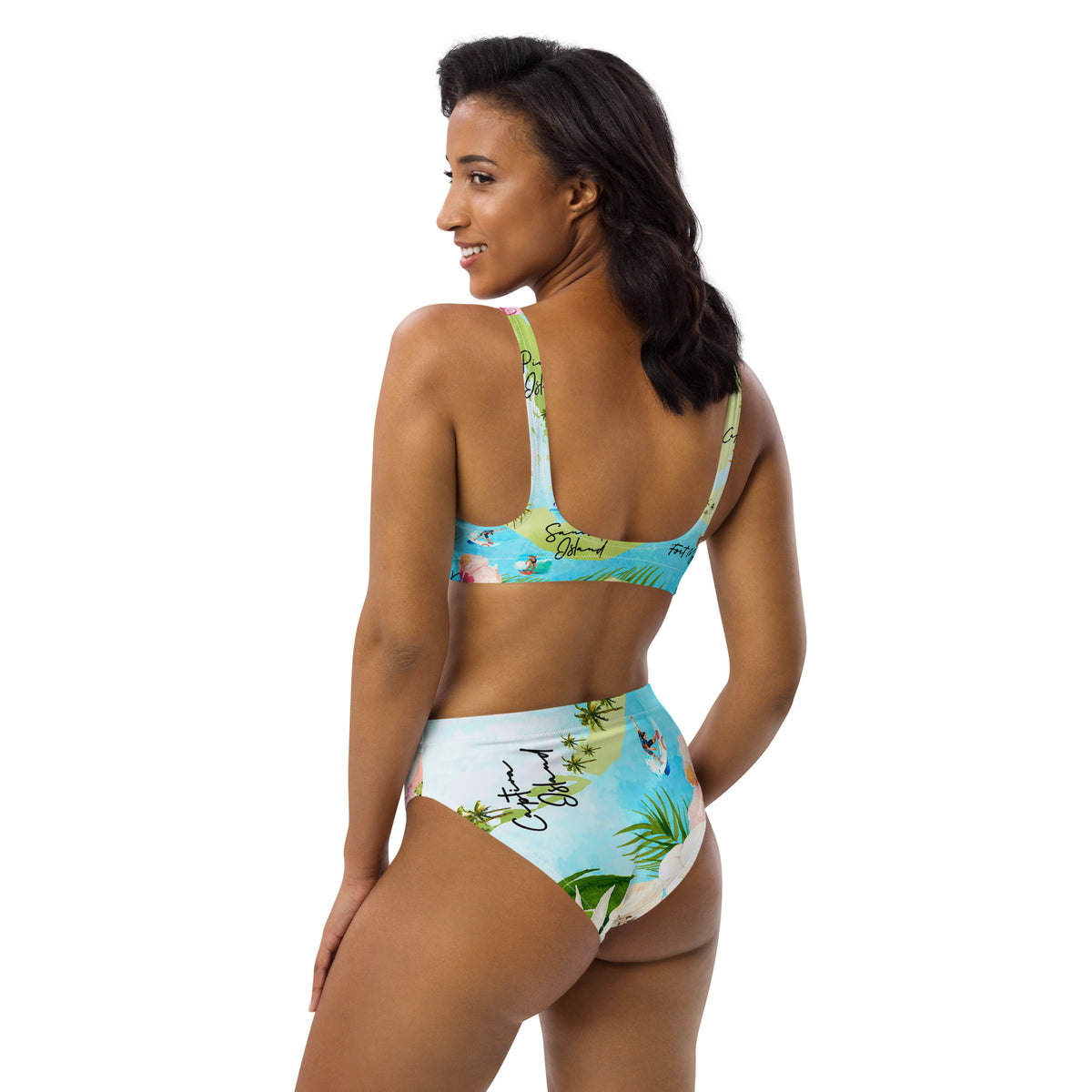 Barrier Island Hopper Women's Recycled high-waisted bikini