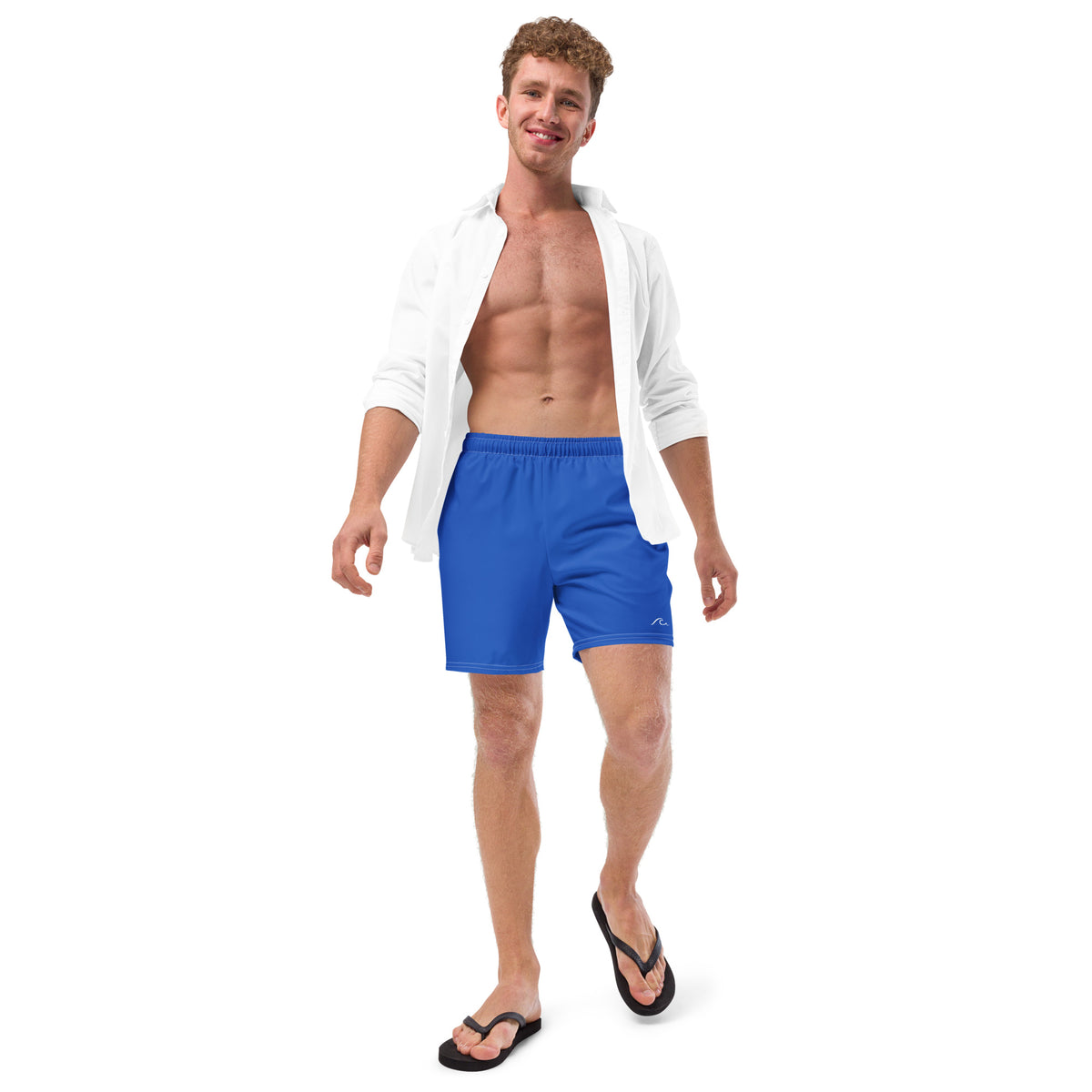 Blue Men's swim trunks