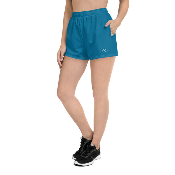 Naples Blue Women’s Recycled UPF 50+ Athletic Shorts