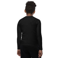 Jetty Black UPF 50+ Youth Rash Guard