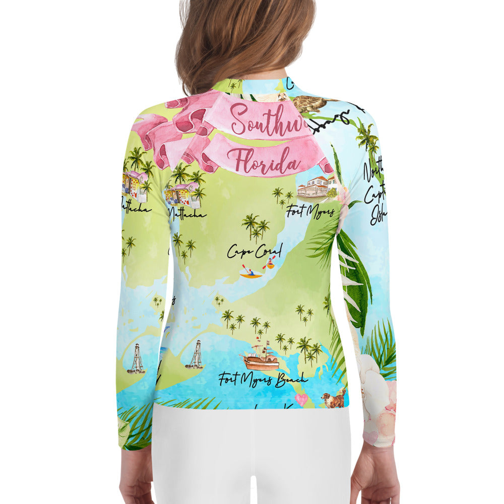 Barrier Island Hopper Youth Rash Guard