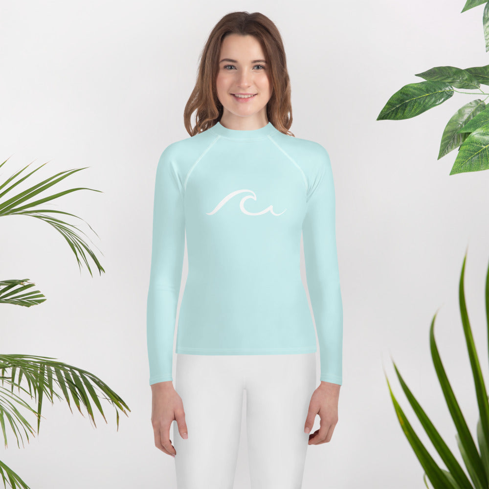 Captiva Turquoise Youth UPF 50+ Rash Guard