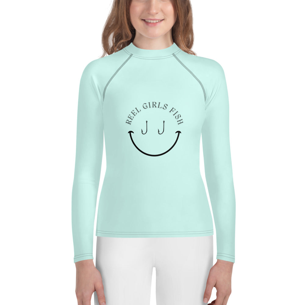 Reel Girls Fish Youth Rash Guard