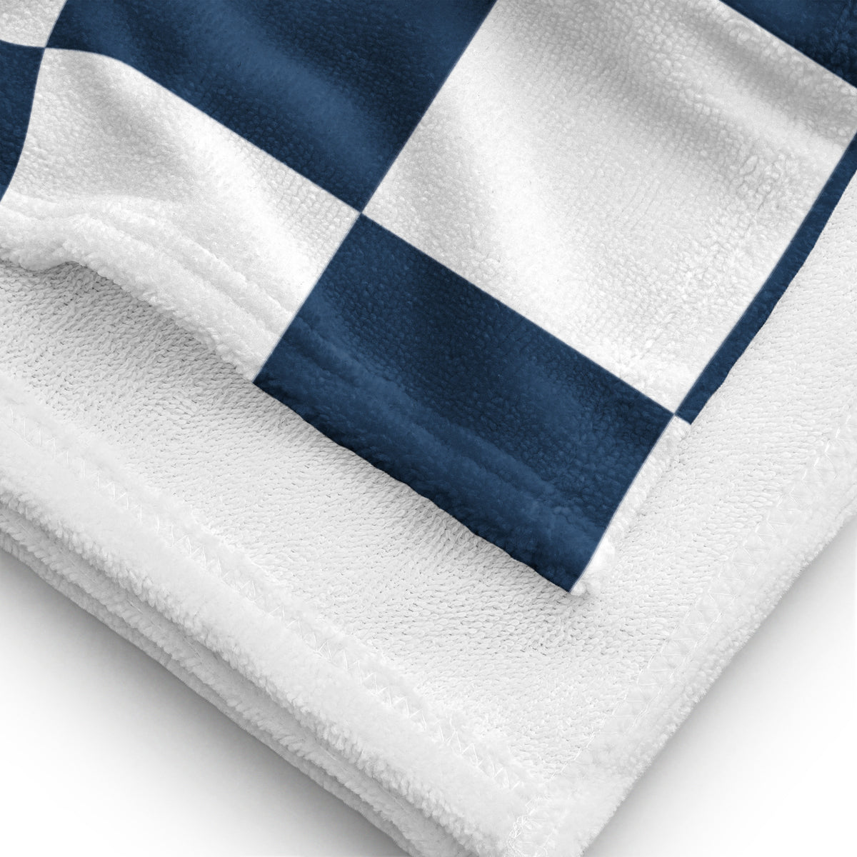 Gulfcoast Navy Checkmate Beach Towel