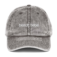 beach babe Vintage Cotton Twill Cap